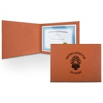 Firefighter Leatherette Certificate Holder - Front (Personalized)