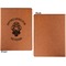 Firefighter Career Cognac Leatherette Portfolios with Notepad - Large - Single Sided - Apvl