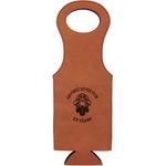 Firefighter Leatherette Wine Tote (Personalized)