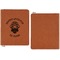 Firefighter Career Cognac Leatherette Zipper Portfolios with Notepad - Single Sided - Apvl