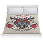 Firefighter Comforter - King (Personalized)