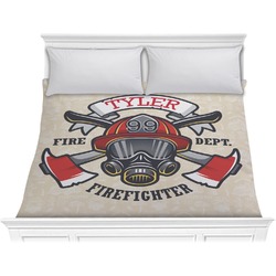 Firefighter Comforter - King (Personalized)