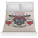 Firefighter Comforter - Full / Queen (Personalized)