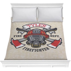 Firefighter Comforter - Full / Queen (Personalized)