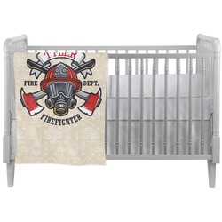 Firefighter Crib Comforter / Quilt (Personalized)
