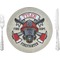 Firefighter Glass Lunch / Dinner Plate 10" (Personalized)