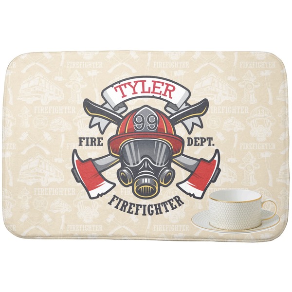 Firefighter Career Dish Drying Mat