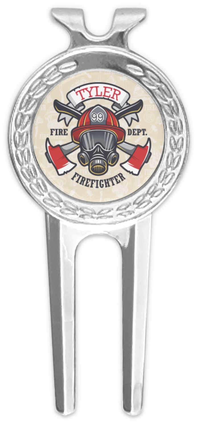 Custom Firefighter Golf Divot Tool & Ball Marker (Personalized