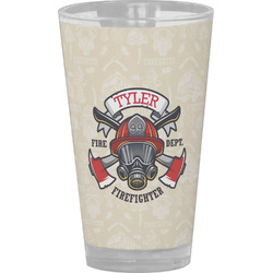 Firefighter Pint Glass - Full Color (Personalized)