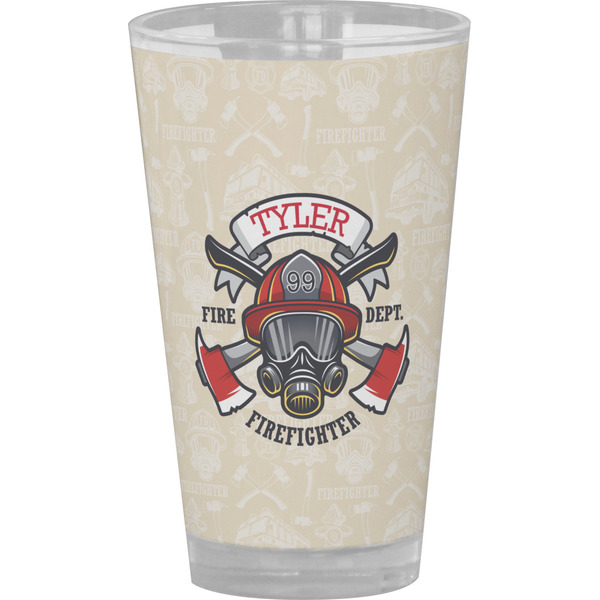 Custom Firefighter Pint Glass - Full Color (Personalized)
