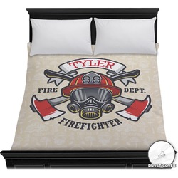Firefighter Duvet Cover - Full / Queen (Personalized)