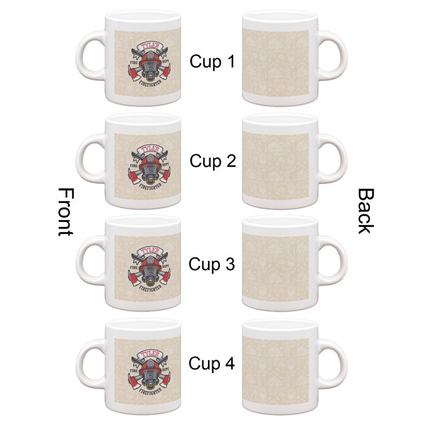 Firefighter Career Espresso Cup Set of 4 - Apvl