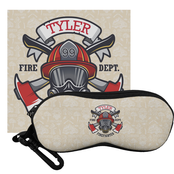 Custom Firefighter Eyeglass Case & Cloth (Personalized)