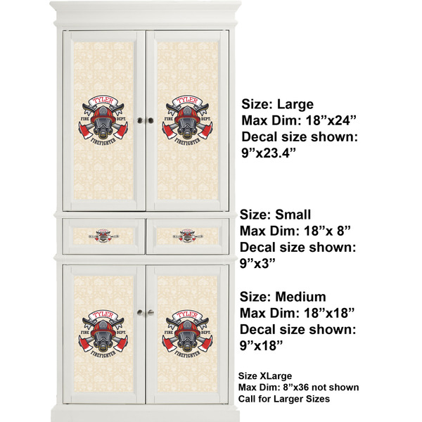 Firefighter Career Full Cabinet (Show Sizes)