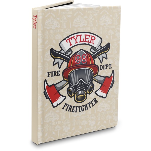 Custom Firefighter Hardbound Journal - 7.25" x 10" (Personalized)