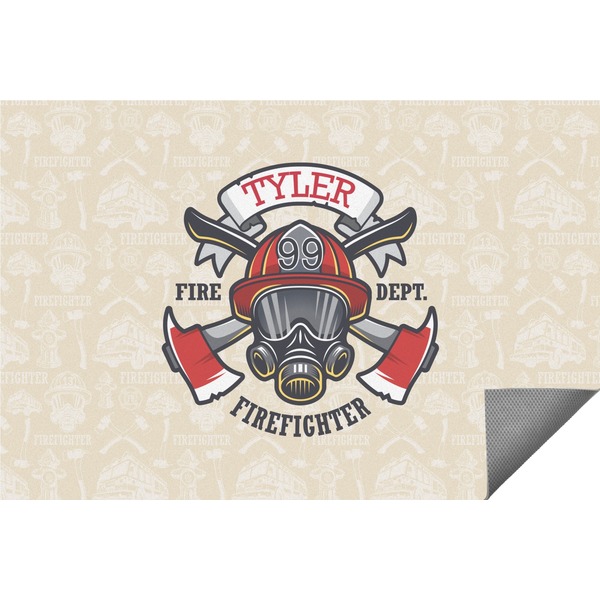 Custom Firefighter Indoor / Outdoor Rug (Personalized)