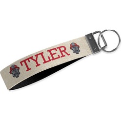 Firefighter Webbing Keychain Fob - Small (Personalized)