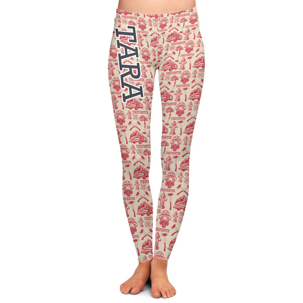 Custom Firefighter Ladies Leggings - Extra Large (Personalized)