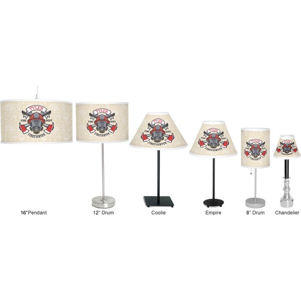 Firefighter Career Lamp Full View Size Comparison