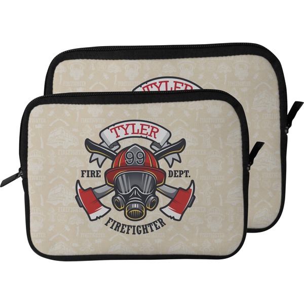Firefighter Career Laptop Sleeve (Size Comparison)
