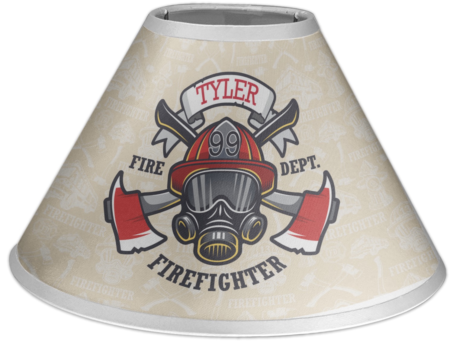 Firefighter Coolie Lamp Shade (Personalized) YouCustomizeIt