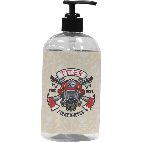 Custom Firefighter Plastic Soap / Lotion Dispenser (Personalized)