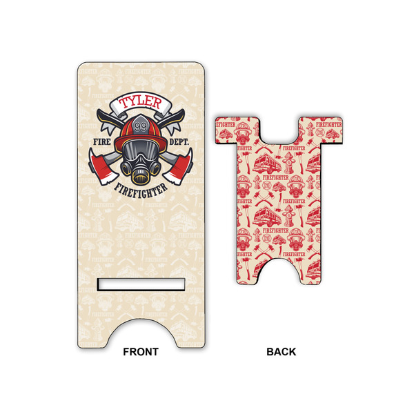 Firefighter Career Large Phone Stand - Front & Back