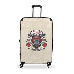 Firefighter Suitcase - 28" Large - Checked w/ Name or Text