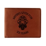 Firefighter Leatherette Bifold Wallet (Personalized)