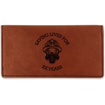 Firefighter Leatherette Checkbook Holder (Personalized)
