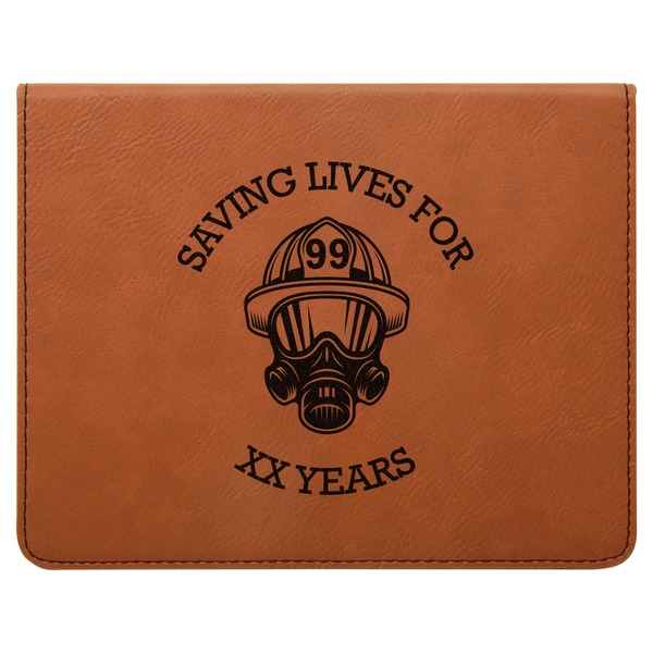 Firefighter Career Leatherette 4-Piece Wine Tool Set Flat