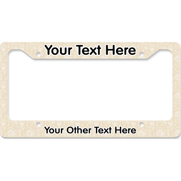 Custom Firefighter License Plate Frame - Style B (Personalized)