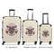 Firefighter Career Luggage Bags all sizes - With Handle