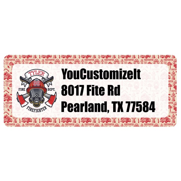 Custom Firefighter Return Address Labels (Personalized)