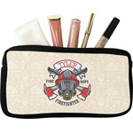 Firefighter Makeup / Cosmetic Bag - Small (Personalized)