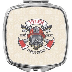 Firefighter Compact Makeup Mirror (Personalized)