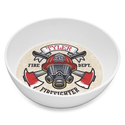 Firefighter Melamine Bowl - 8 oz (Personalized)