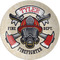 Firefighter Career Melamine Plate 8 inches