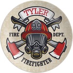 Firefighter Melamine Plate - 10" (Personalized)