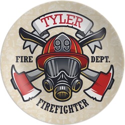 Firefighter Melamine Plate - 10" (Personalized)