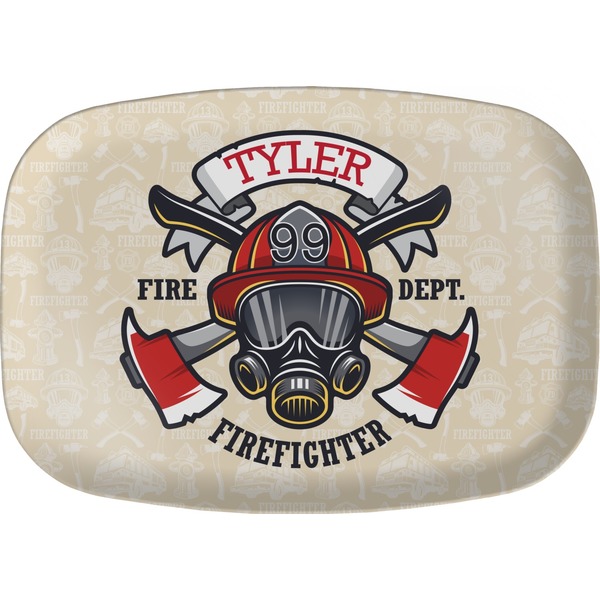Custom Firefighter Melamine Platter (Personalized)
