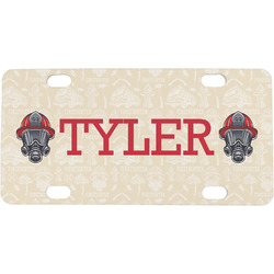 Firefighter Mini / Bicycle License Plate (4 Holes) (Personalized)