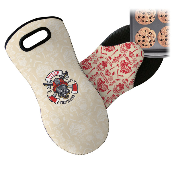 Firefighter Career Neoprene Oven Mitt