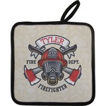 Firefighter Pot Holder w/ Name or Text