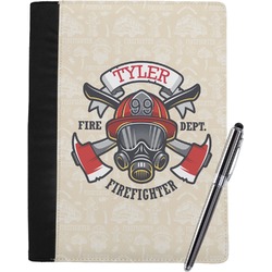 Firefighter Notebook Padfolio - Large w/ Name or Text