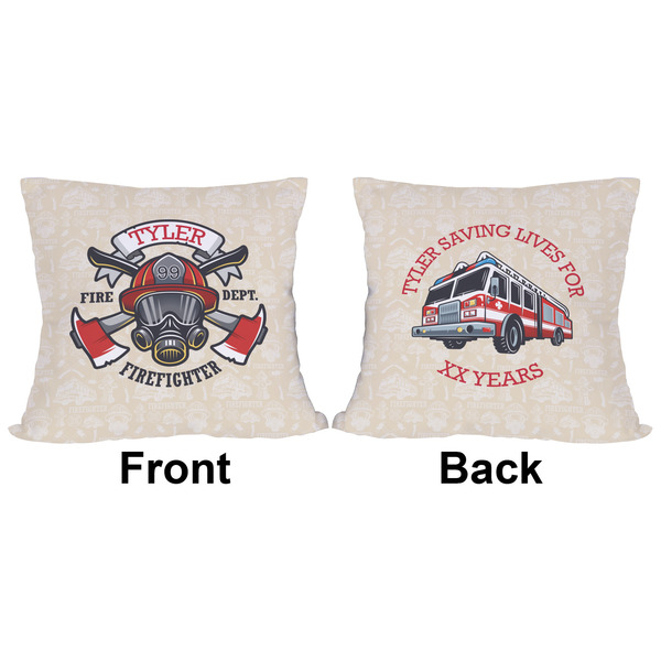 Firefighter Career Outdoor Pillow - 16x16