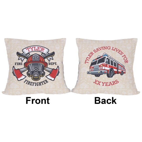 Firefighter Career Outdoor Pillow - 18x18