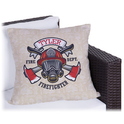 Firefighter Outdoor Pillow - 16" (Personalized)