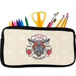 Firefighter Neoprene Pencil Case - Small w/ Name or Text