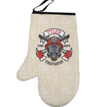 Firefighter Left Oven Mitt (Personalized)